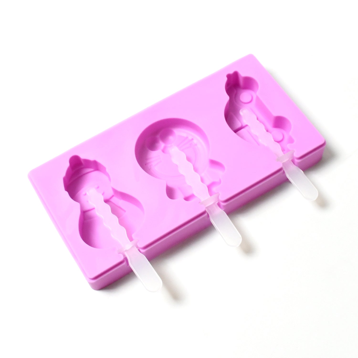 Silicone Popsicle Molds, Reusable Ice Cream Molds With Sticks And Lids. A Must-H - 8188_silicon_icecream_mould