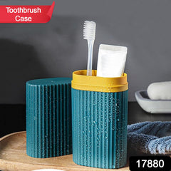 Plastic Toothbrush Case, Travel, Toothpaste Protection, Lightweight, Portable, S - 17880_stylish_toothbrush_case_1pc