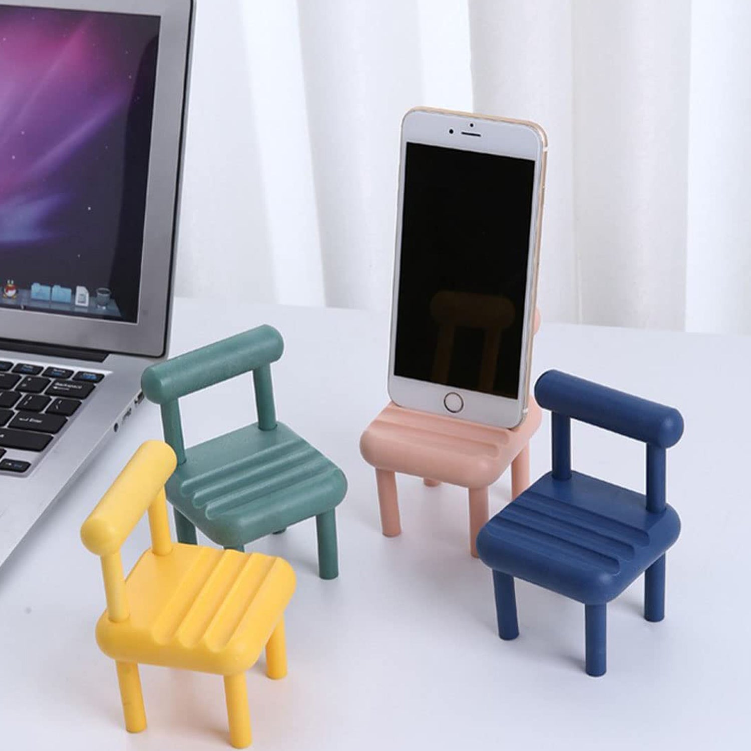 Mobile Phone Holder, Mini Chair Cell Phone Stand, Portable Smartphone Dock, Cell - 4696_1pc_chair_mobile_stand