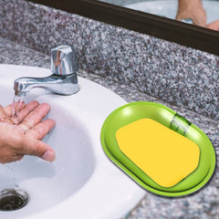 Plastic Soap Dish Holder for Bathroom Shower Wall Mounted Self Adhesive Soap Hol - 17515_adhesive_soap_holder_1pc