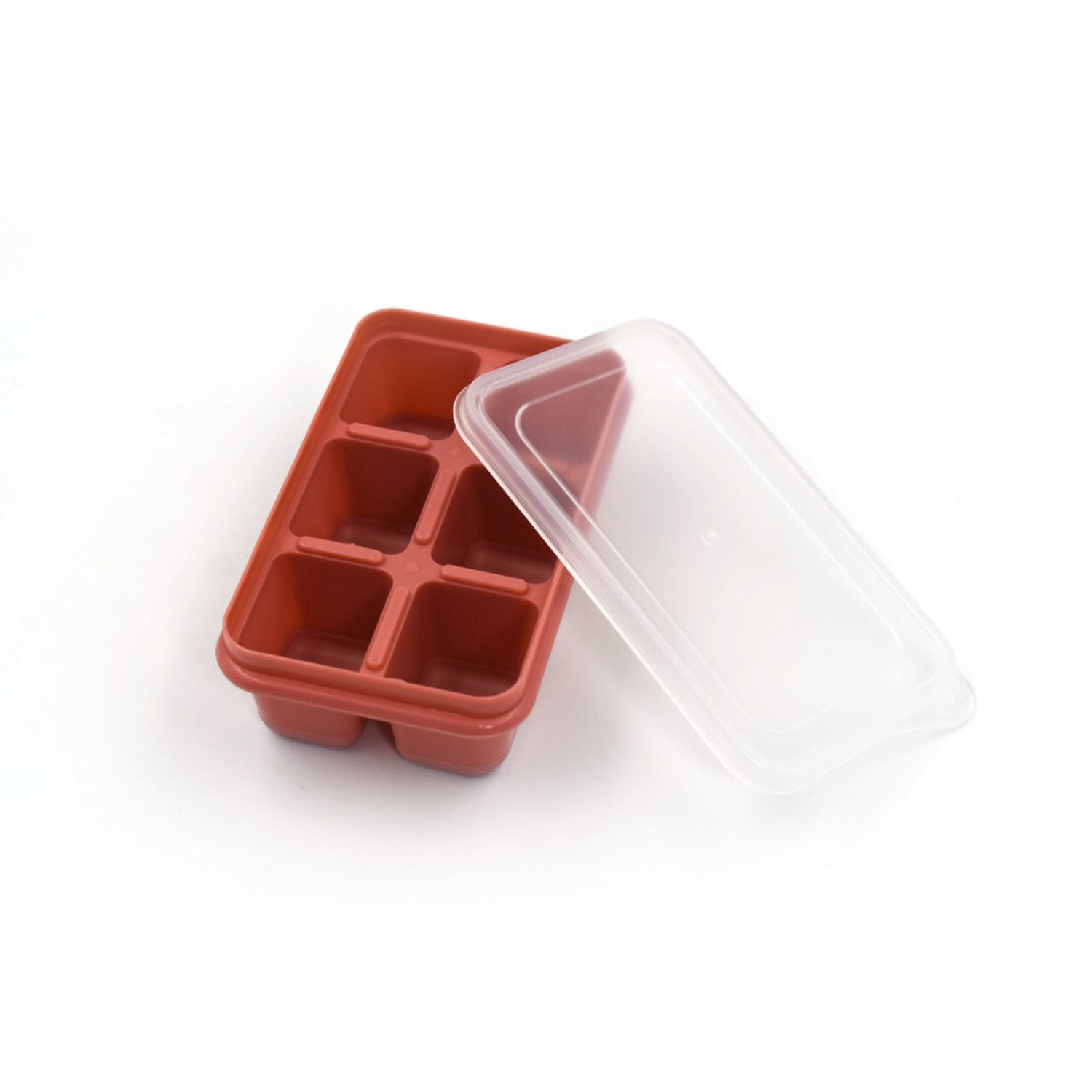 6 cavity Silicone Ice Tray used in all kinds of places like household kitchens f - 4750_6cavity_sili_ice_tray_brown