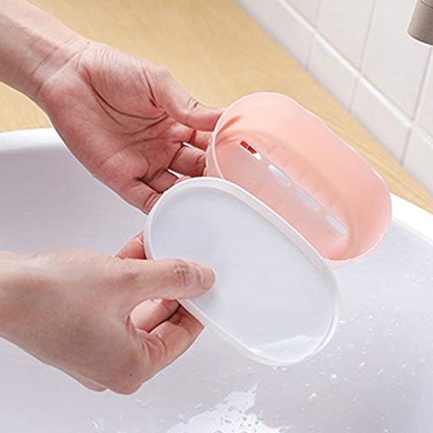 Soap Container, Soap Box Household Kitchen and Bathroom Can Use PP Material Drai - 17509_plastic_soap_box_1pc