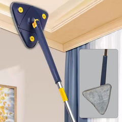 Rotatable Adjustable Triangle Cleaning Mop Triangle Mop with Stainless Steel Lon - 7725_adj_triangle_cleaning_mop