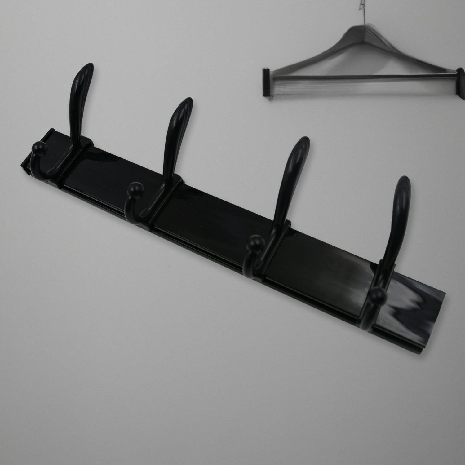 Cloth hanger, Wall Door Hooks Rail for Hanging Clothes for Hanging Hook Rack Rai - 7570_wall_mounted_4hook_hanger