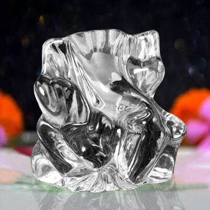 Crystal glass Ganesha idol for home decor and car dashboard