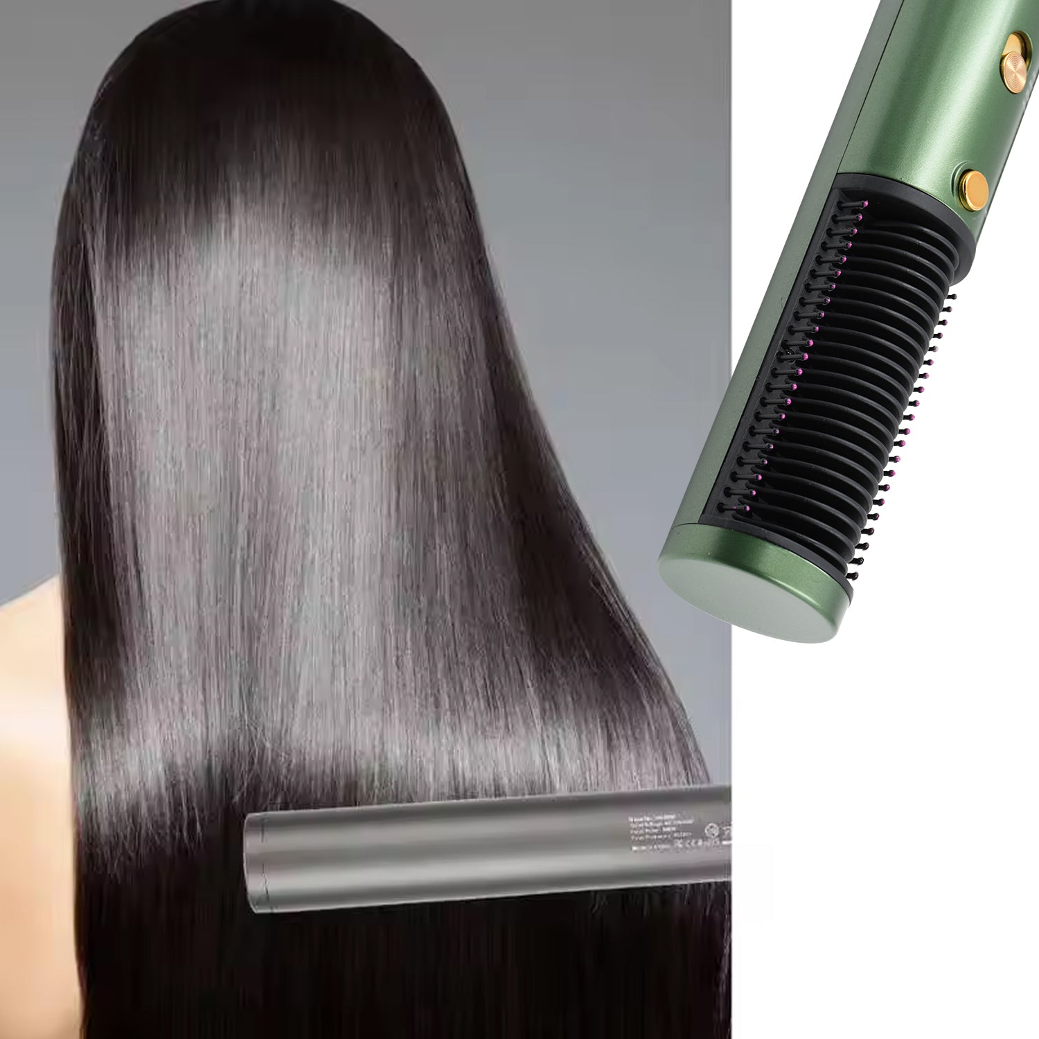 Hair Straightener Comb, Anti Scald Hot Comb Negative Ion Hair Straightener Brush - 12863_hair_straightener_comb_1200w