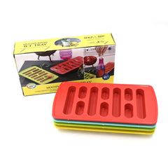 4 Pc Fancy Ice Tray used widely in all kinds of household places while making ic - 0784_4pc_fancy_ice_tray