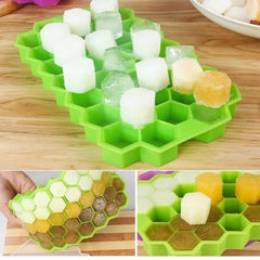 Silicone Ice Cube Trays 32 Cavity Per Ice Tray [Multi color] - 0998_32cavity_ice_tray