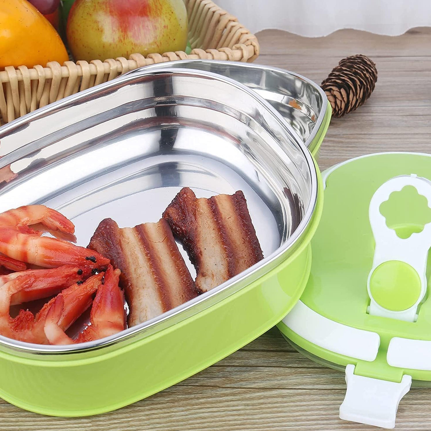 Lunch Box 900/1800ml Stainless Steel Kitchen Insulated Thermal Lunch Box Bento O - 5603_2layer_leakproof_tiffin