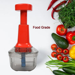 Vegetable chopper with ergonomic design