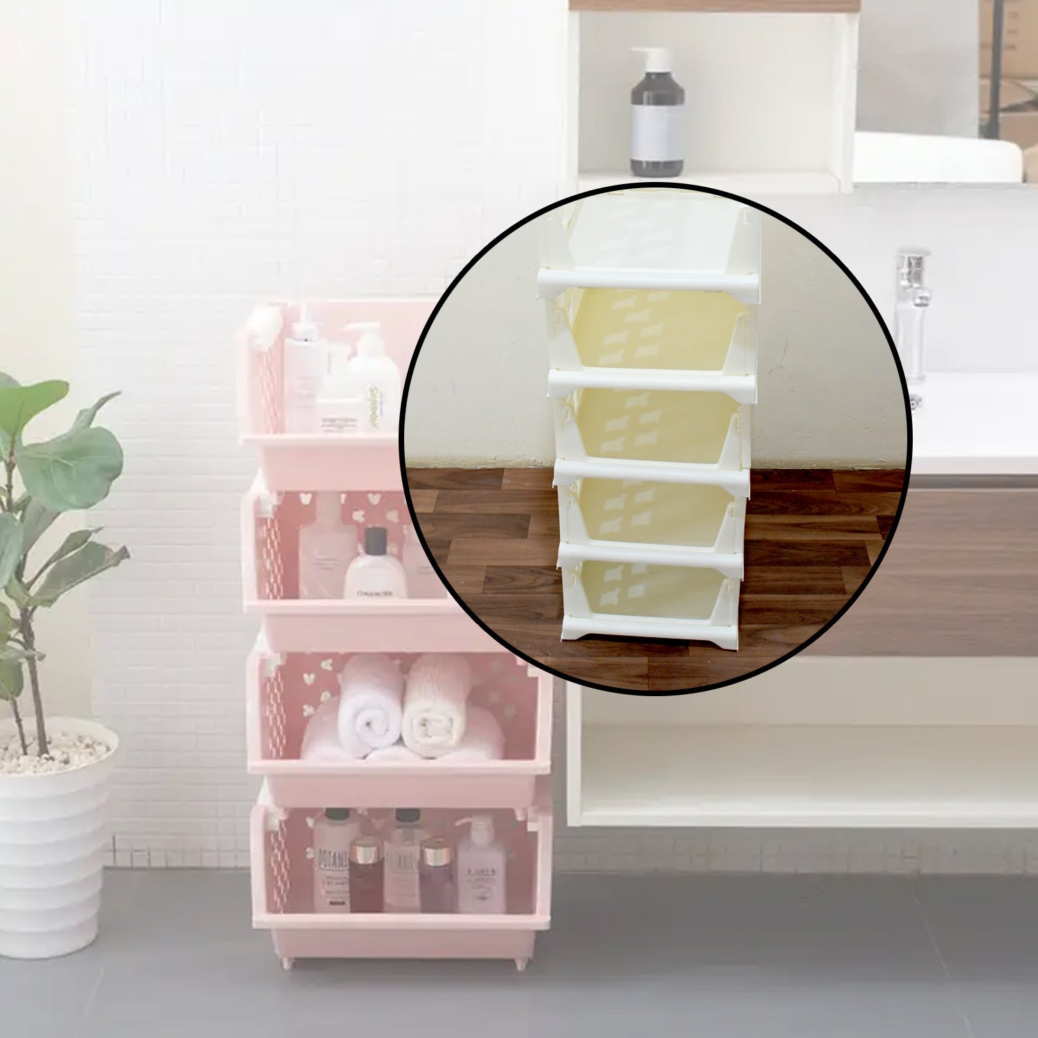 5-layer foldable storage cart for versatile use