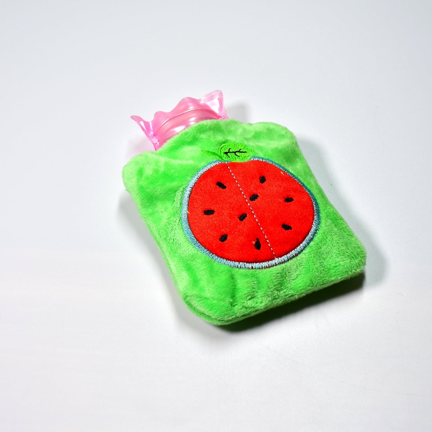 Watermelon small Hot Water Bag with Cover for Pain Relief, Neck, Shoulder Pain a - 6509_chb_watermelon_waterbag