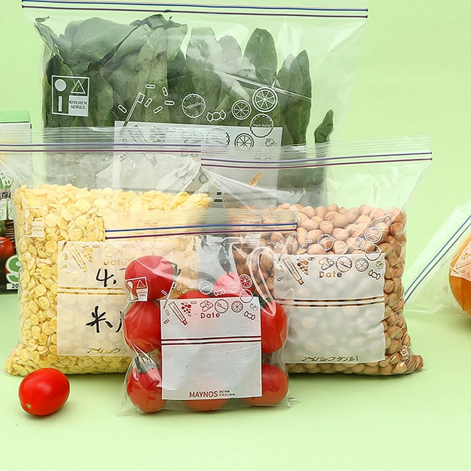 Large Food Seal Bag | Transparent Fresh Food Bags (10 Pcs Set) - 10059_large_food_seal_bag_10pc