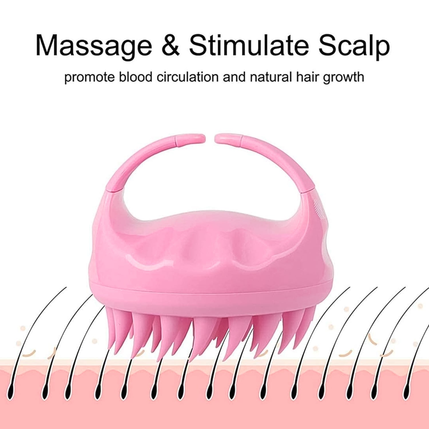 Scalp Massager, Head Massager Comb (1 Pc) - 13267_pla_head_massager_comb_1pc