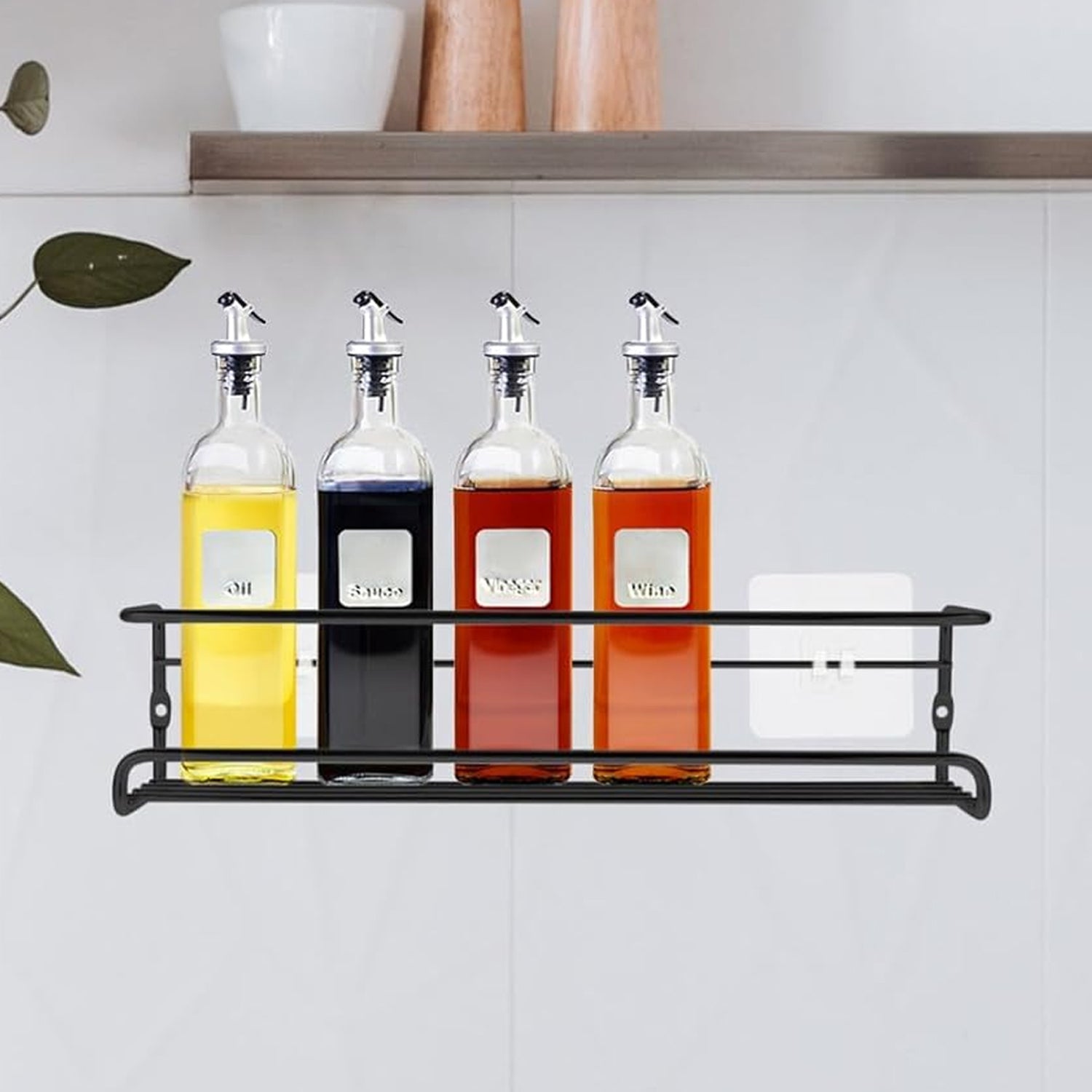 Spice Bottle Storage Rack Hanging Spice Rack Hanging Spice Rack Seasoning Holder - 10012_metal_storage_hanging_rack