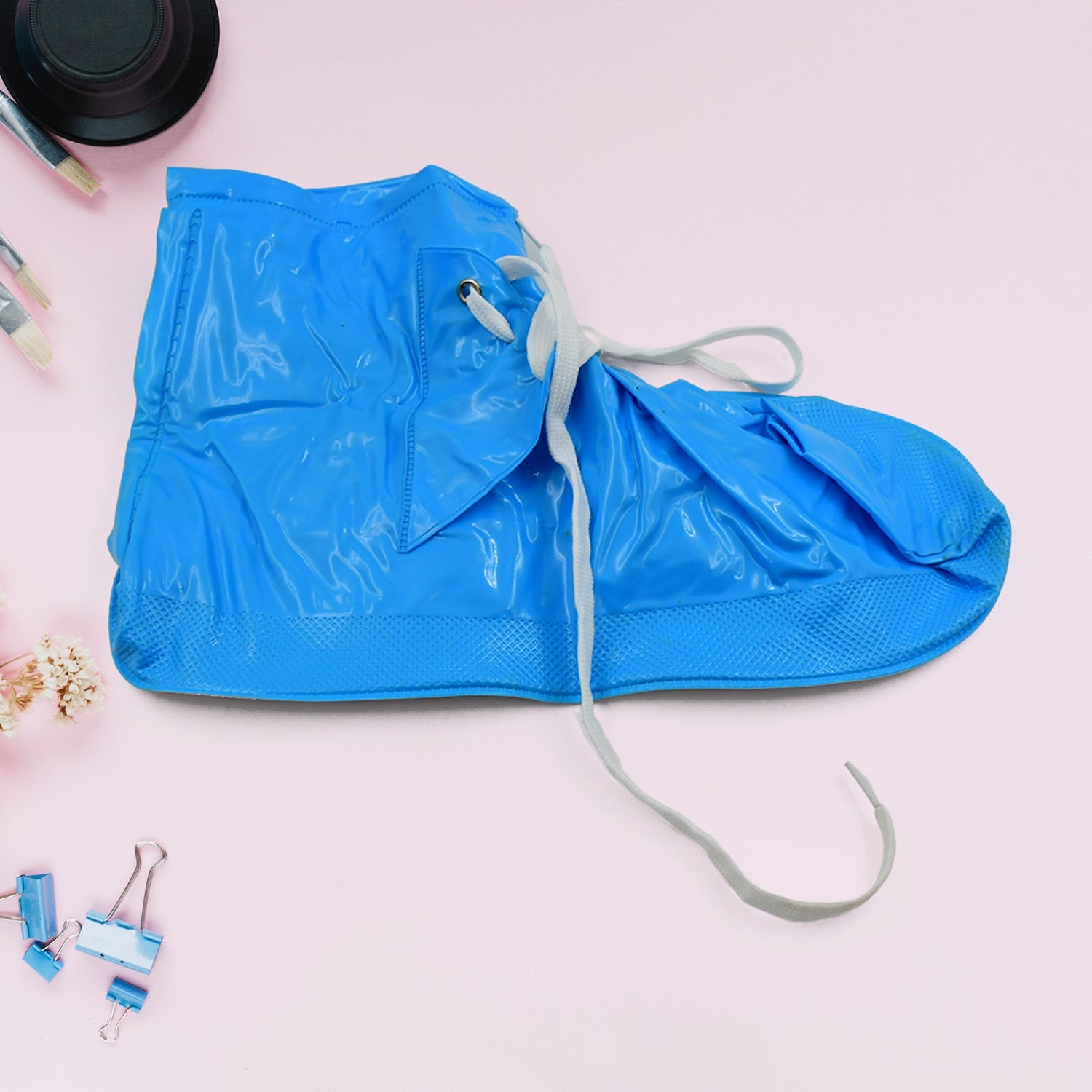 Plastic Shoes Cover Reusable Anti-Slip Boots Zippered Overshoes Covers & Shoe la - 17755_rain_medium_shoe_cover_1pair_no1