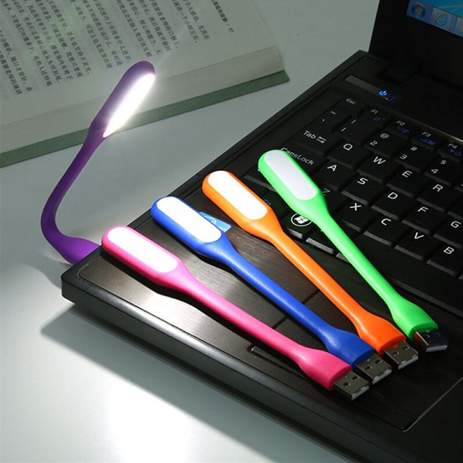 USB-powered LED lamp with sleek design and e-commerce packaging