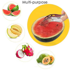 3in1 Stainless Steel Watermelon Cantaloupe Slicer Knife, Corer Fruit, Vegetable  - 10053_ss_watermelon_cutter_slicer