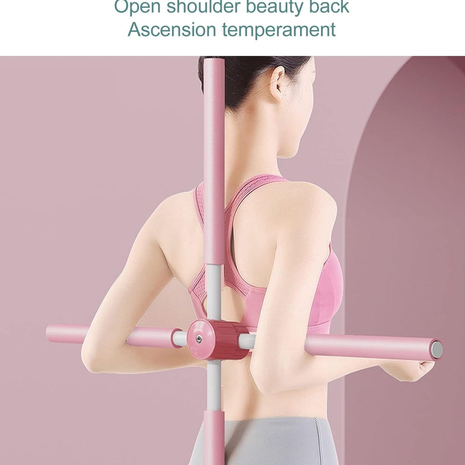 Posture Stretching Stick, Yoga Sticks Humpback Correction Open Shoulder Adjustab - 12858_adj_posture_stretching_stick