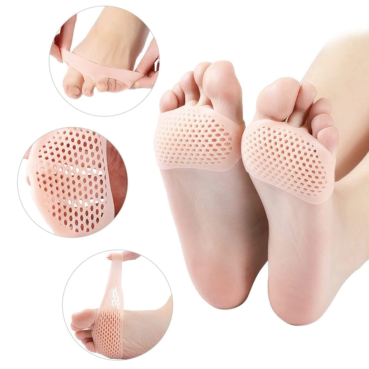 SILICONE TIPTOE PROTECTOR AND COVER USED IN PROTECTION OF TOE FOR MEN AND WOMEN - 6257_silicone_tiptoe_protector