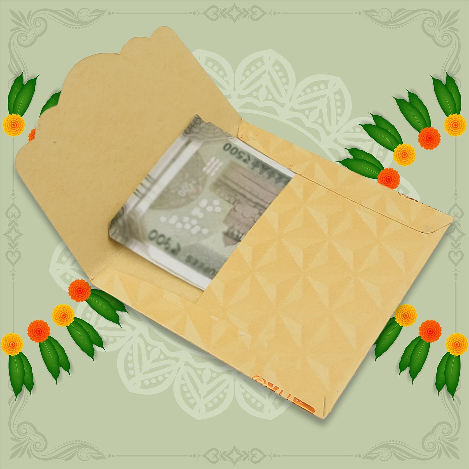 शादी का उपहार लिफाफा उपहार कार्ड (1 पीसी / मल्टीकलर) - 18211_wedding_gift_card_1pc_no3