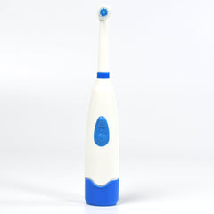 Electric toothbrush in holder