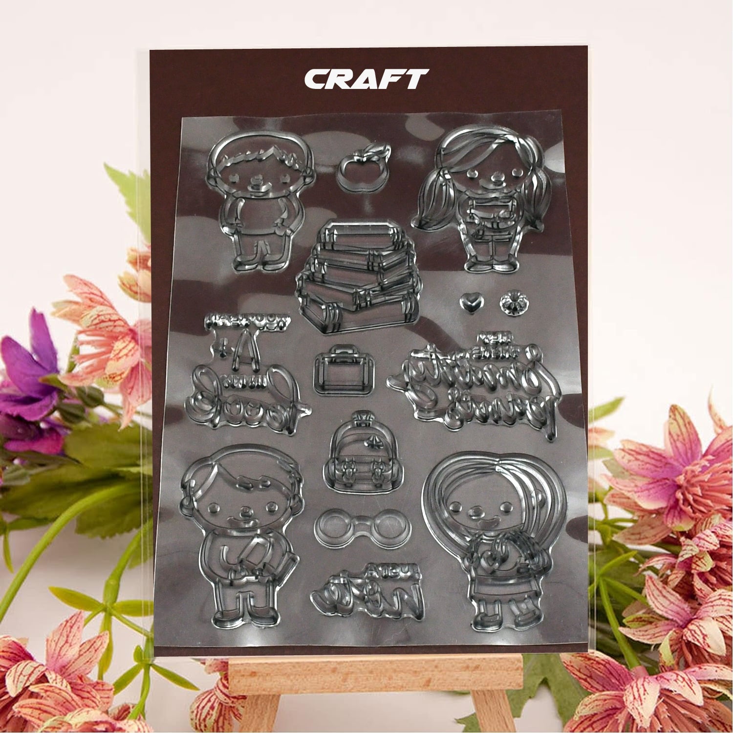 Reusable Rubber Stamp, TPR Stamp DIY Accessories Good Stamping Effect DIY Transp - 17625_paper_craft_rubber_stamp_no13