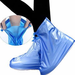 Plastic Shoes Cover Reusable Anti-Slip Boots Zippered Overshoes Covers Transpare - 17960_medium_shoe_cover_1_pair