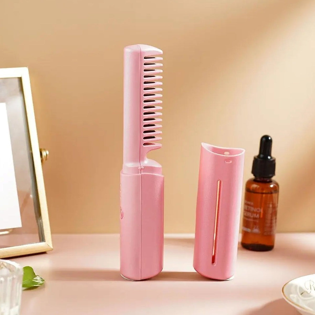 Rechargeable Mini Hair Straightener, Travel Portable USB Charging Cordless Hair  - 13072_mobile_heat_comb