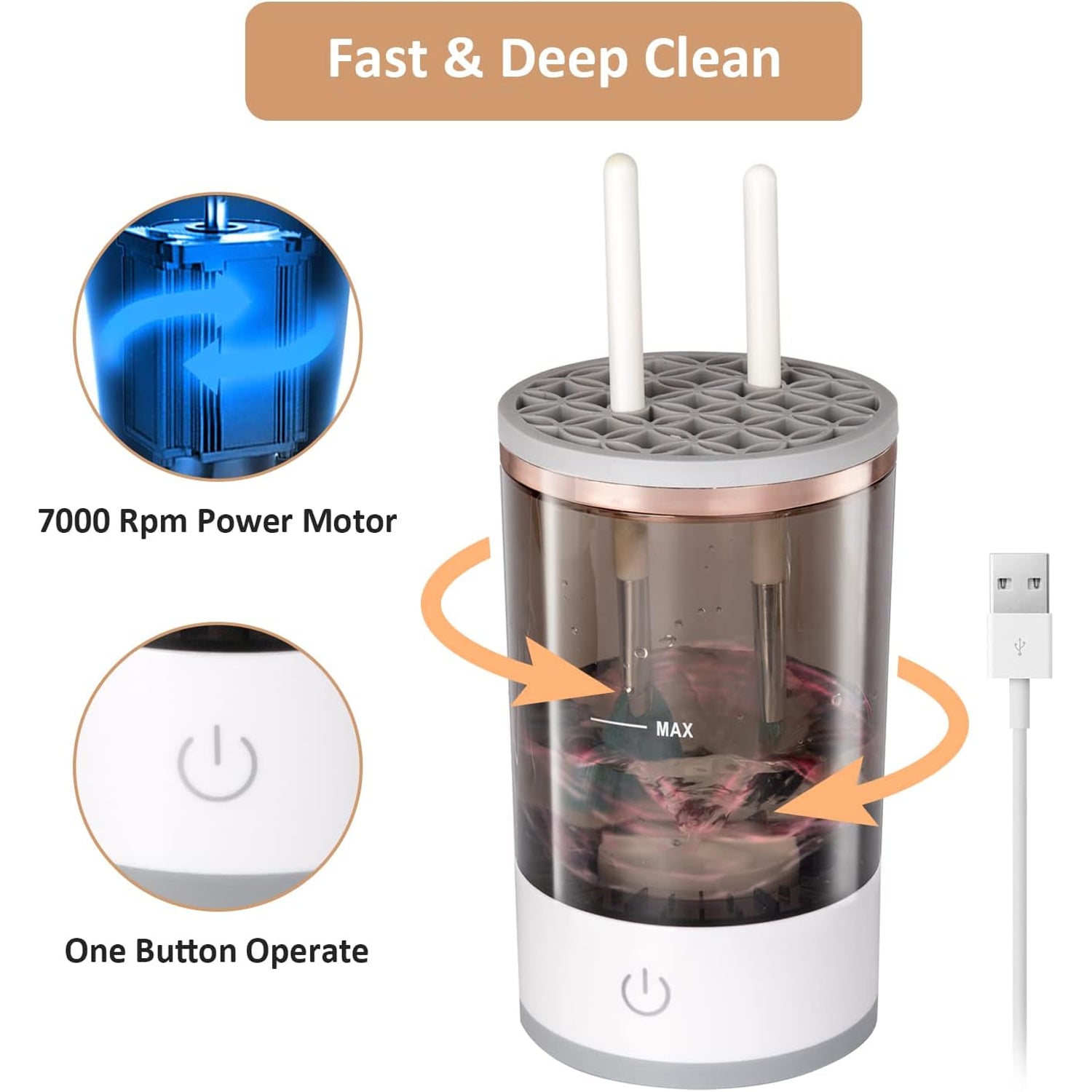 Automatic Makeup Brush Cleaner Fast Electric Brush Cleaner Hand Free Machine Sup - 12987_ele_makeup_brush_cleaner