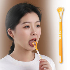 Tongue Scraper and Tongue Brush Great for Oral Care, Help Fights Bad Breath and  - 12576_tongue_cleaner_brush_1pc