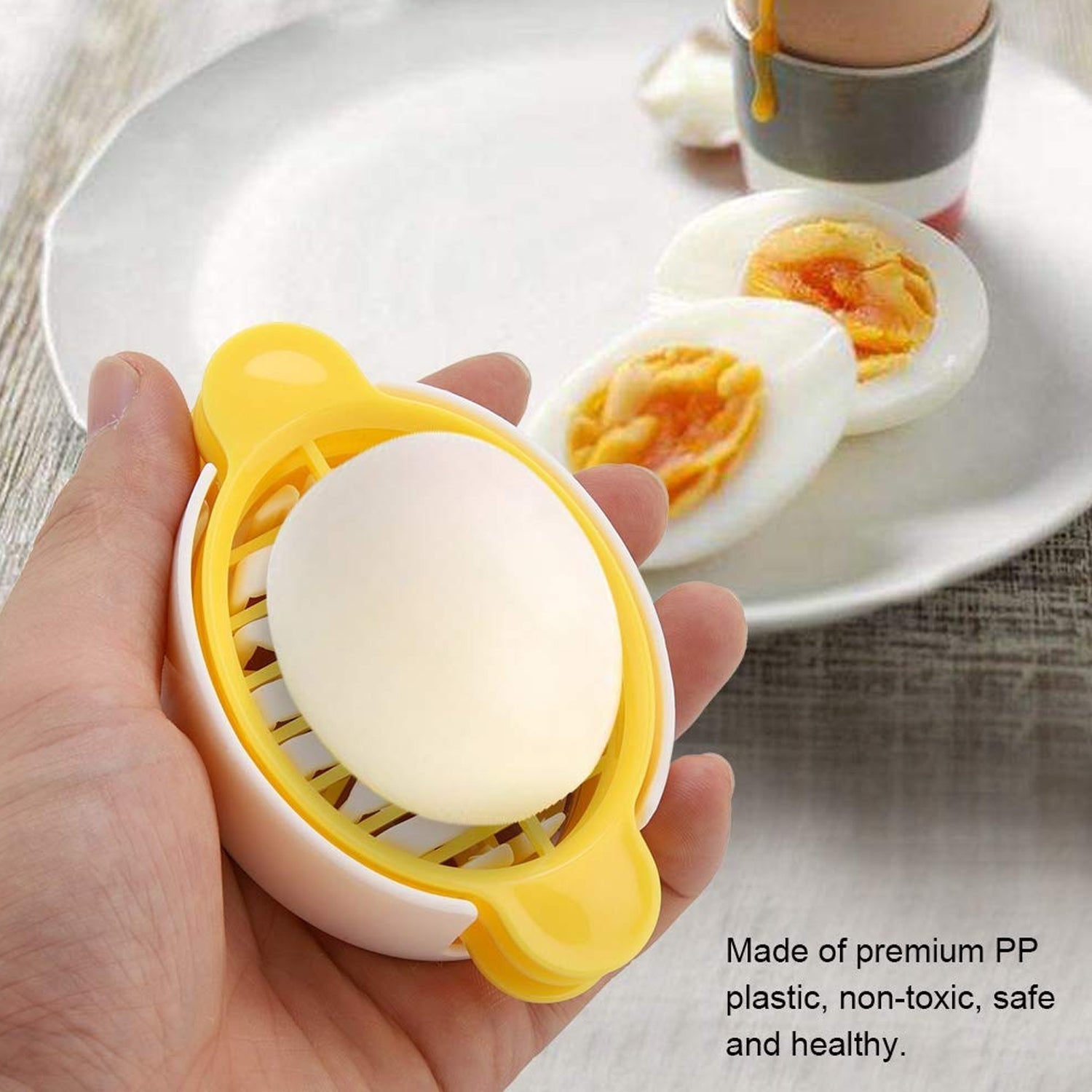 Egg Slicer, 3 in 1 Boiled Egg Slicer, Egg Slicer, Preserved Egg Slicer, Home Res - 10022_3in1_boiled_egg_slicer_1pc