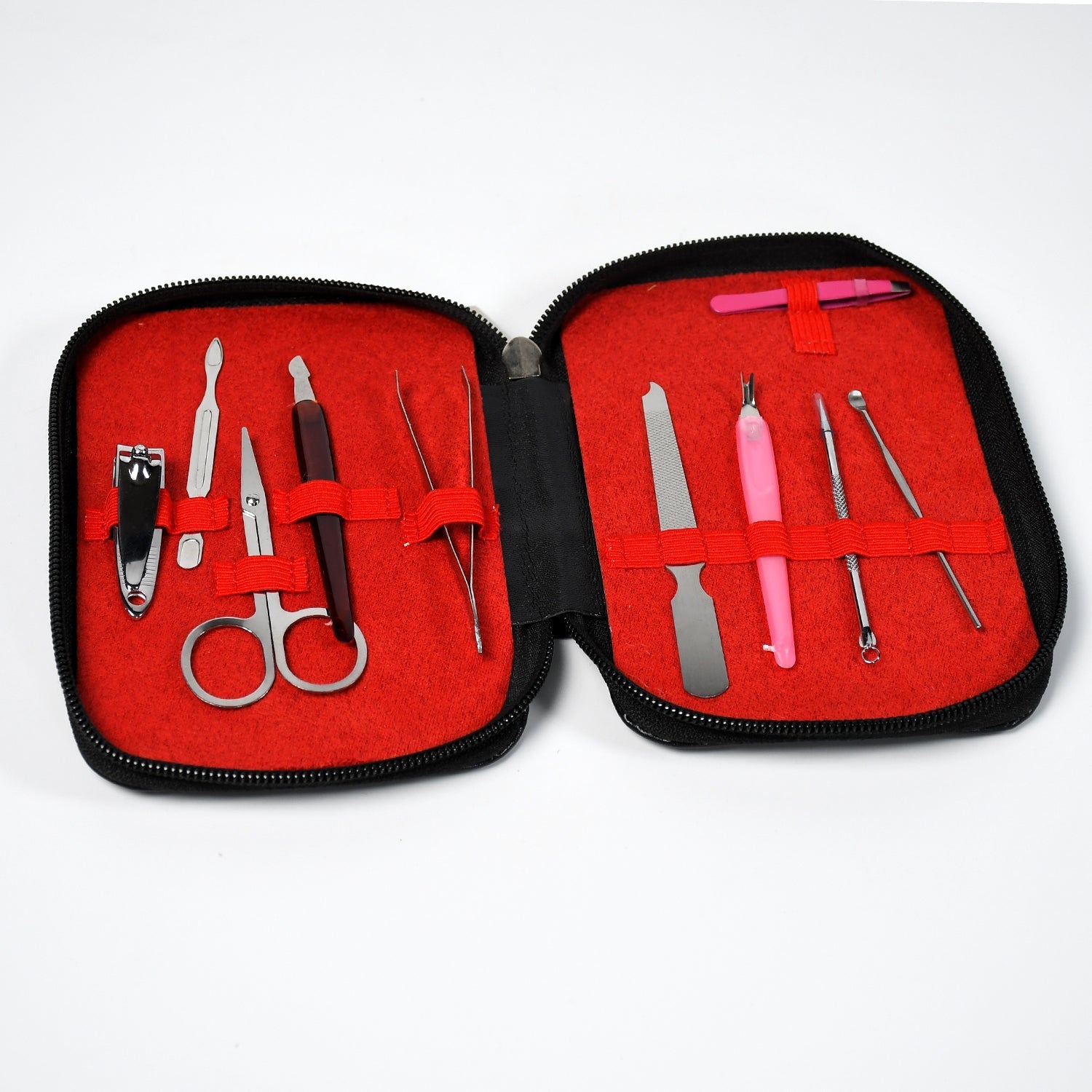 Steel manicure tools set