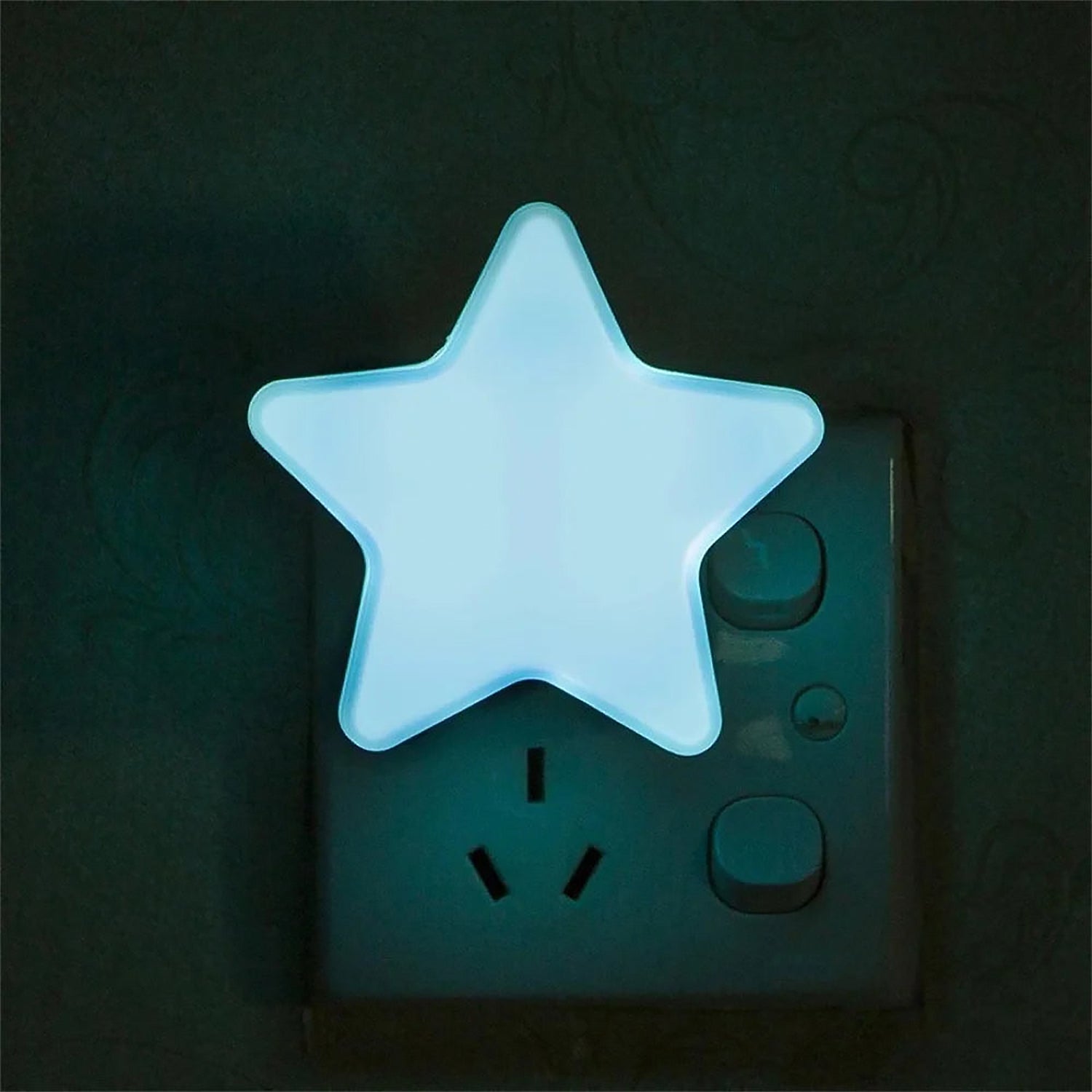 Night Light Comes with 3D Illusion Design Suitable for Drawing Room, Lobby, Ener - 13018_led_star_night_light_1pc