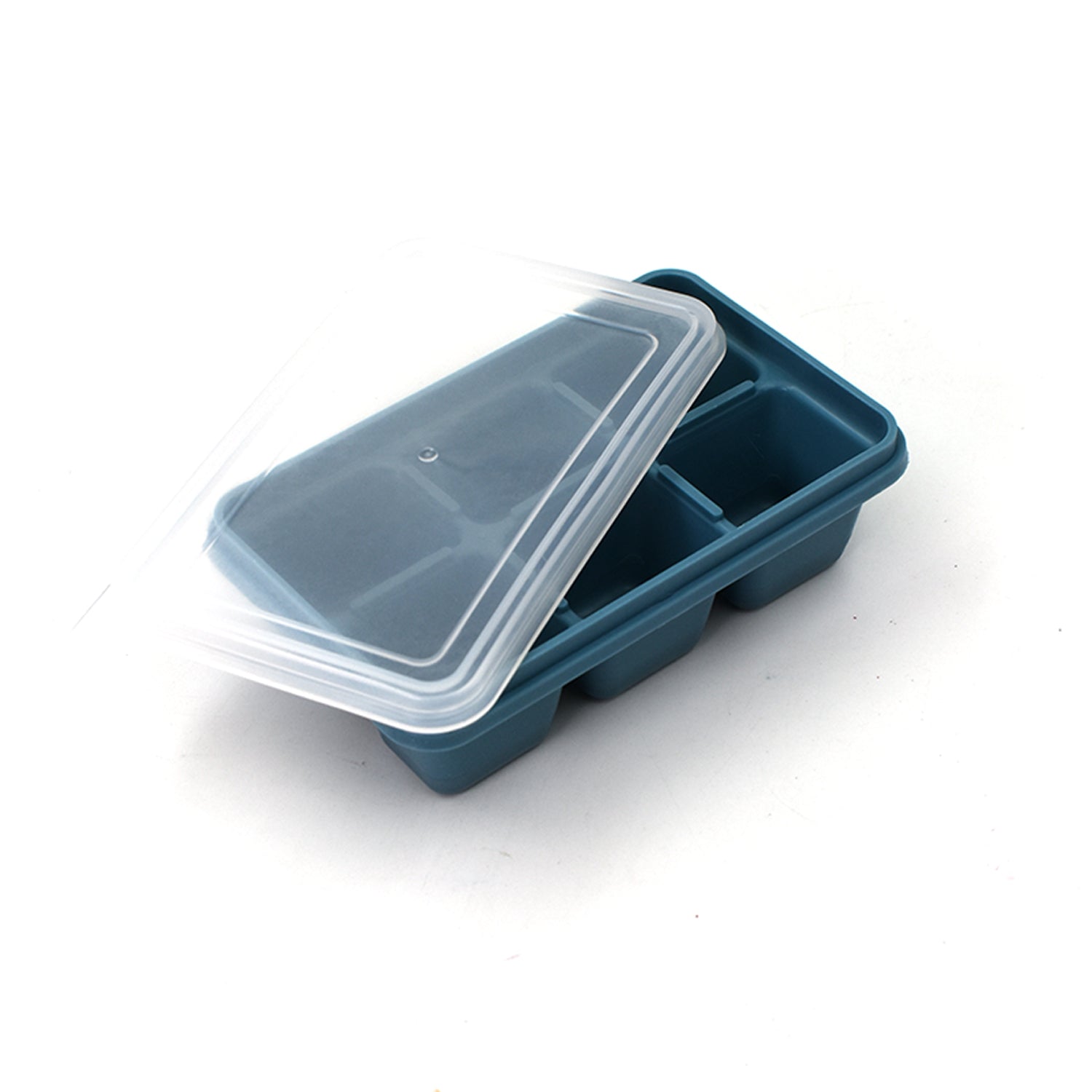 6 Grid Silicone Ice Tray used in all kinds of places like household kitchens for - 4741_6grid_sili_ice_tray_blue