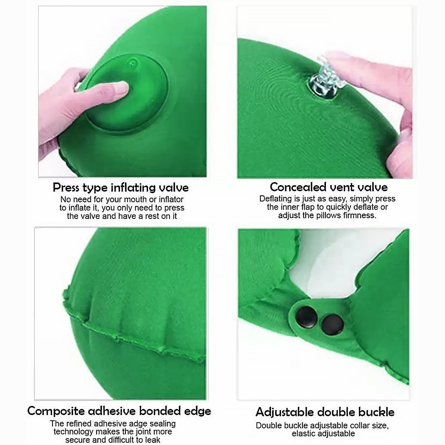 Inflatable & Foldable, Pillow U Shape Air Cushion Travel Pillow, Travel Business - 8540_u_shape_neck_travel_pillows