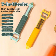 Multifunctional, Vegetable Fruit Peelers Slicer Can Opener 7 In 1 Kitchen Peeler - 5541_multi_7in1_kitchen_peeler