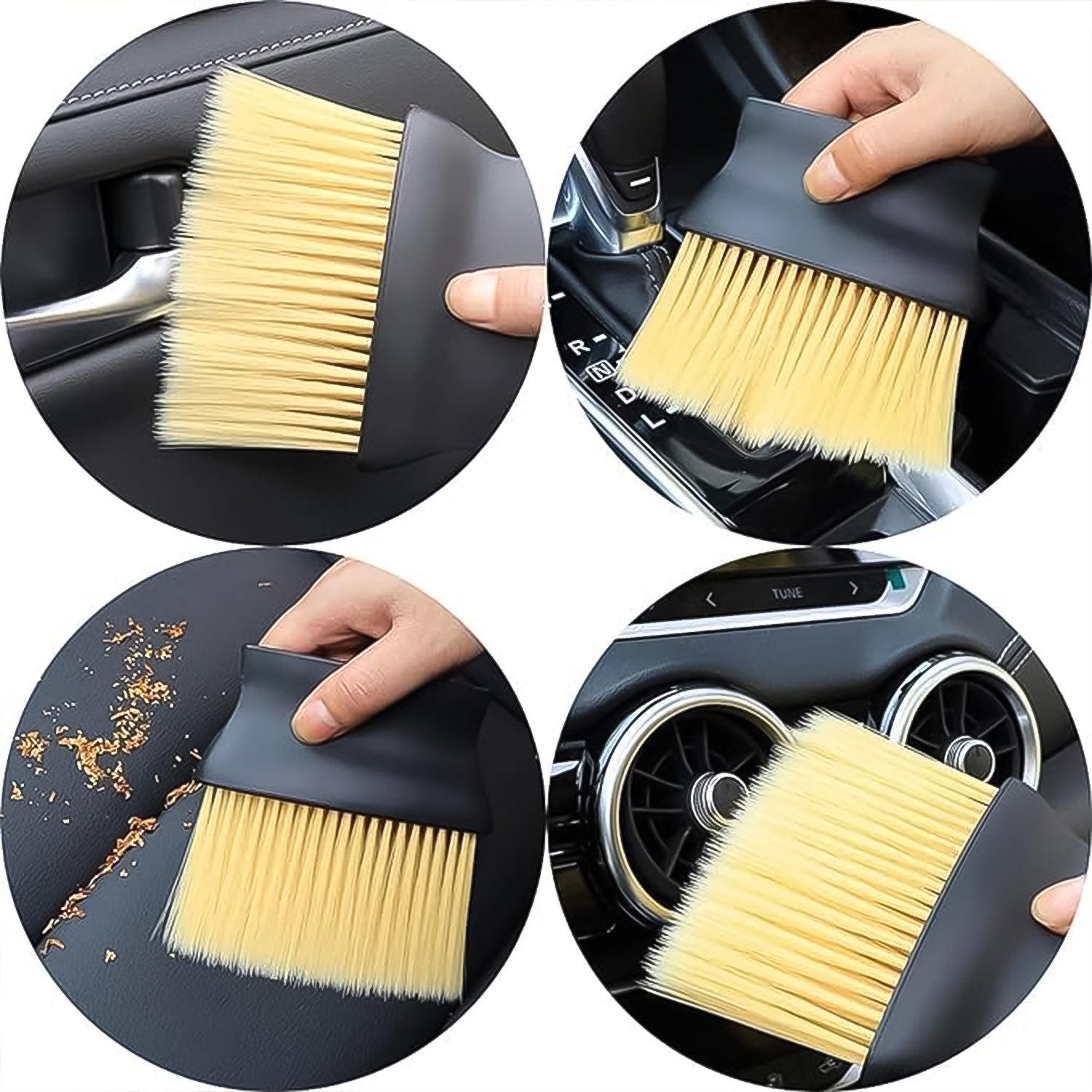 Multipurpose Soft Car Air Conditioner Cleaner Brush (1 Pc) - 8666_multi_cleaner_brush_1pc