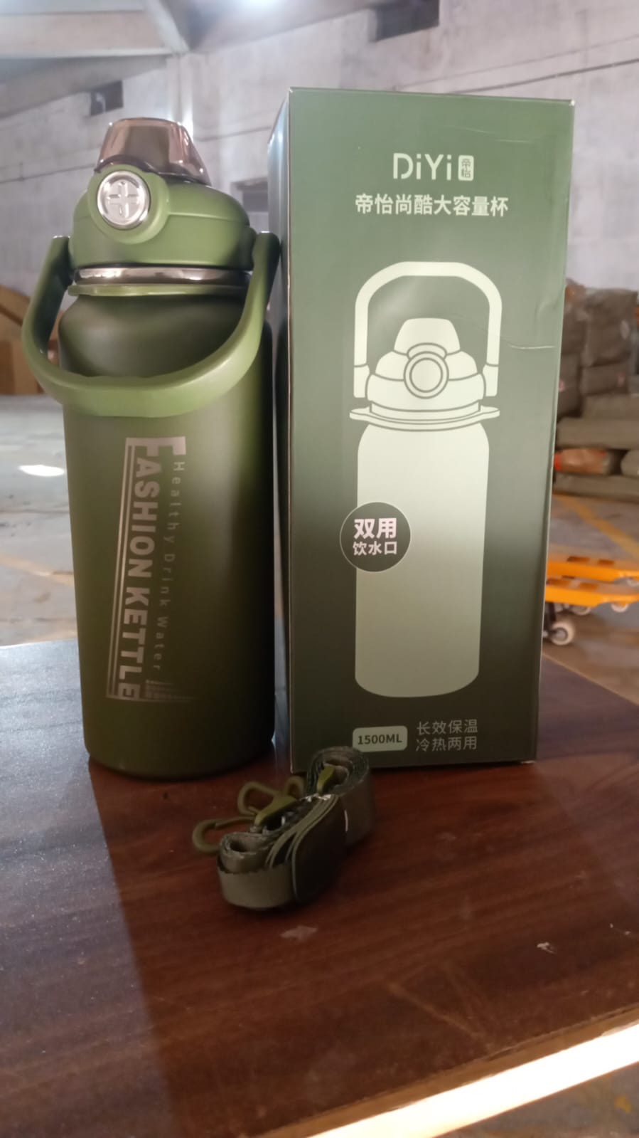 Stainless Steel Water Bottle with Straw, Strap & Handle  Vacuum Insulated Thermo - 13039_vacuum_ss_water_bottle_1500ml