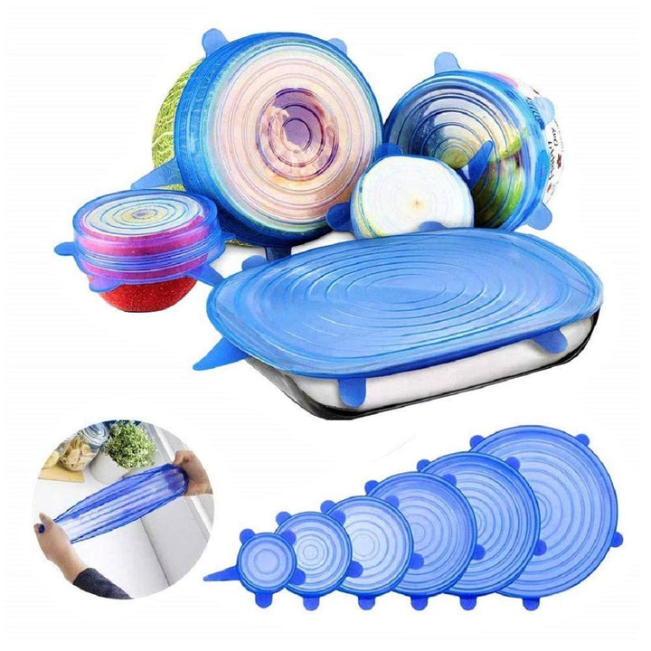 Superior eMart Silicone Stretch Lids Set - 7 Sizes
