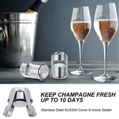 Sealed champagne stopper