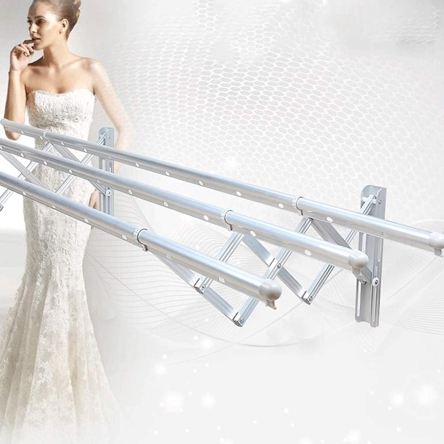 Clothes Rail Rack Clothes Drying Racks, Airer Clothes Drying Rack Wall Mounted C - 8785_hanging_clothes_drying_racks