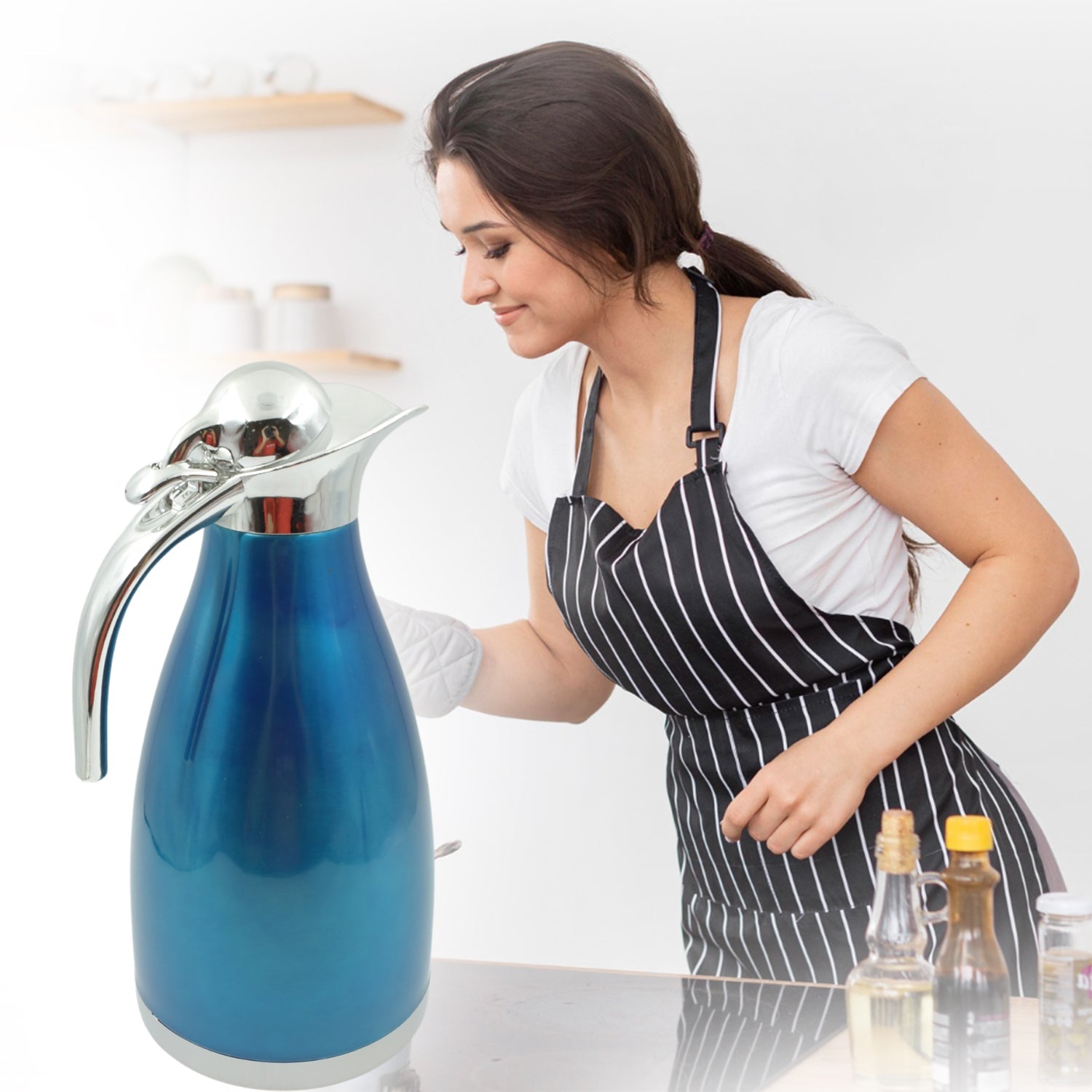 Vacuum Insulated Kettle Jug, Vacuum Insulated Thermos Kettle Jug Insulated Vacuu - 5740_ss_airtight_kettle_2ltr