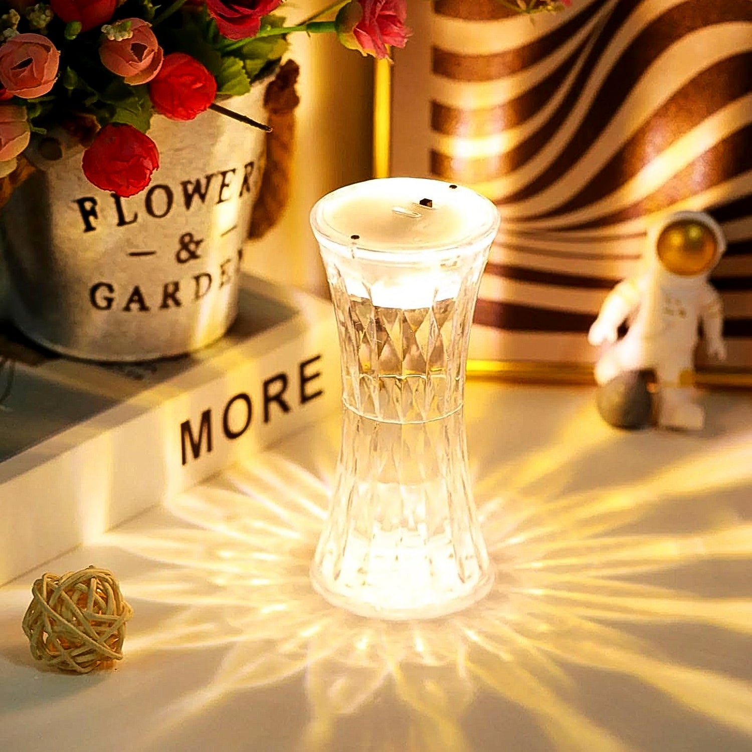 Crystal Lamp, Universal Night Light, Soft Lighting (1 Pc) - 13328_crystal_decor_led_lamp_1pc