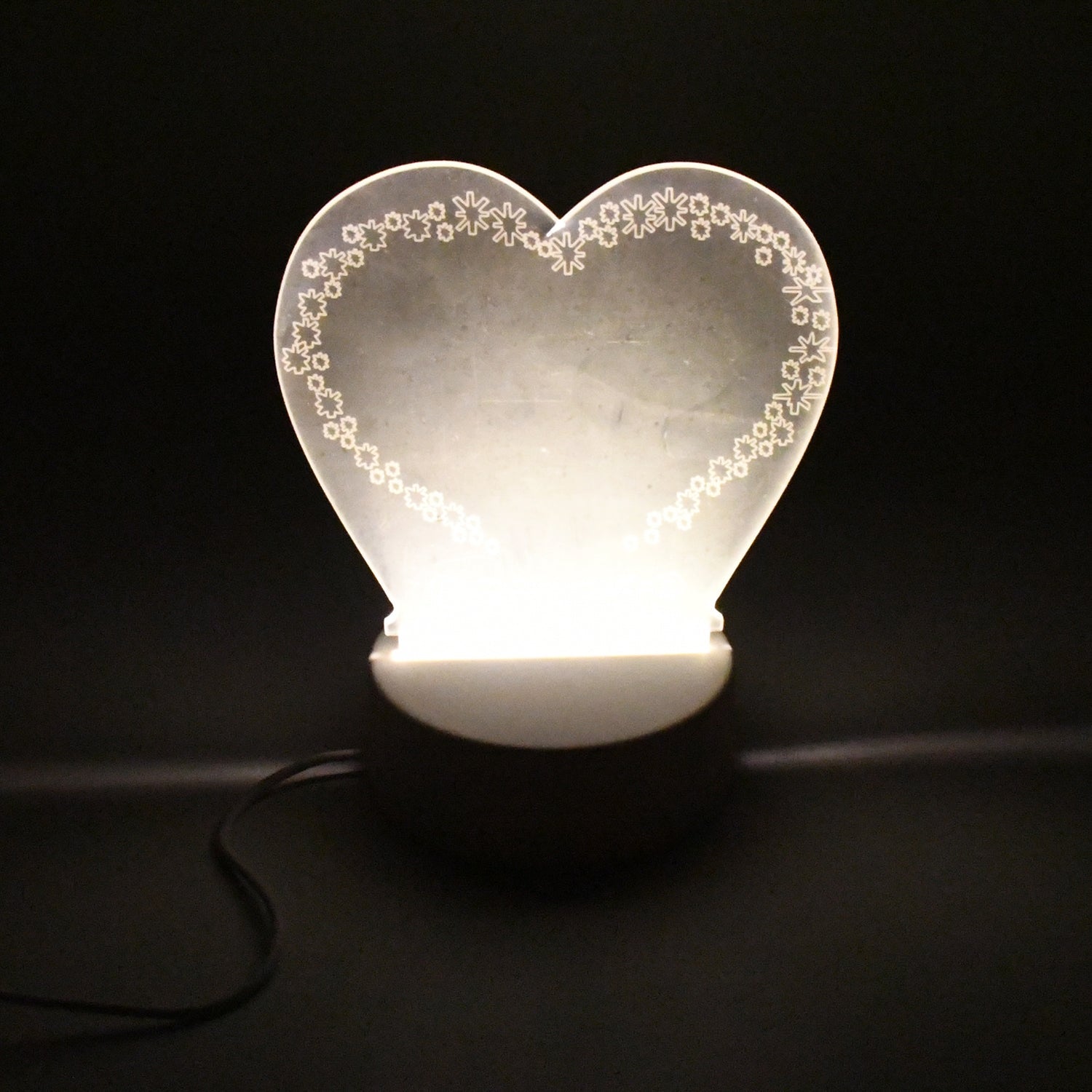 Creative Visualization Lamp 3 D Acrylic Decorative Lamp for Creative Keeps Note - 12939_3d_heart_shape_creative_lamp