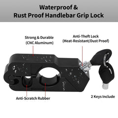 Motorcycle Grip Lock Universal Motorcycle Handlebar Throttle Grip Security Lock - 7523_metal_bike_sefty_lock