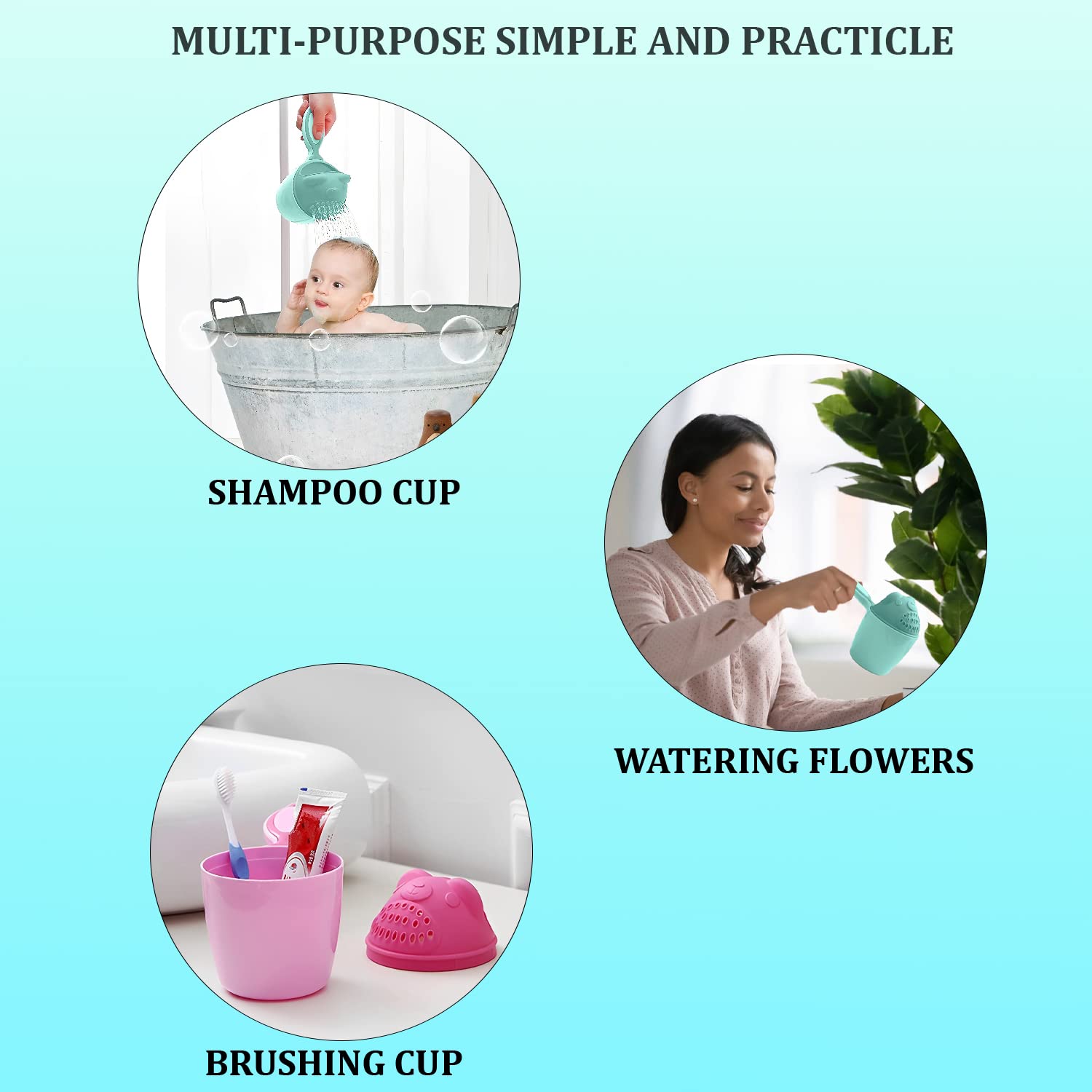 Baby Shampoo Shower Cup Safe Soft Bathing Water Scorpion Baby Bath Tumbler Hair  - 7697_baby_shower_bath_tumbler