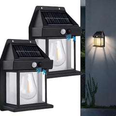 Solar Wall Lights / Lamp Outdoor, Wireless Dusk to Dawn Porch Lights Fixture, So - 12564_solar_wall_lamp_1pc