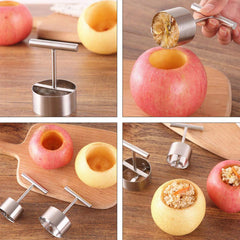 Corer Pear Core Separator Vegetable Core Remover Seeder Cutter Pitter Fruit Hole - 10016_ss_fruit_core_puller_1pc