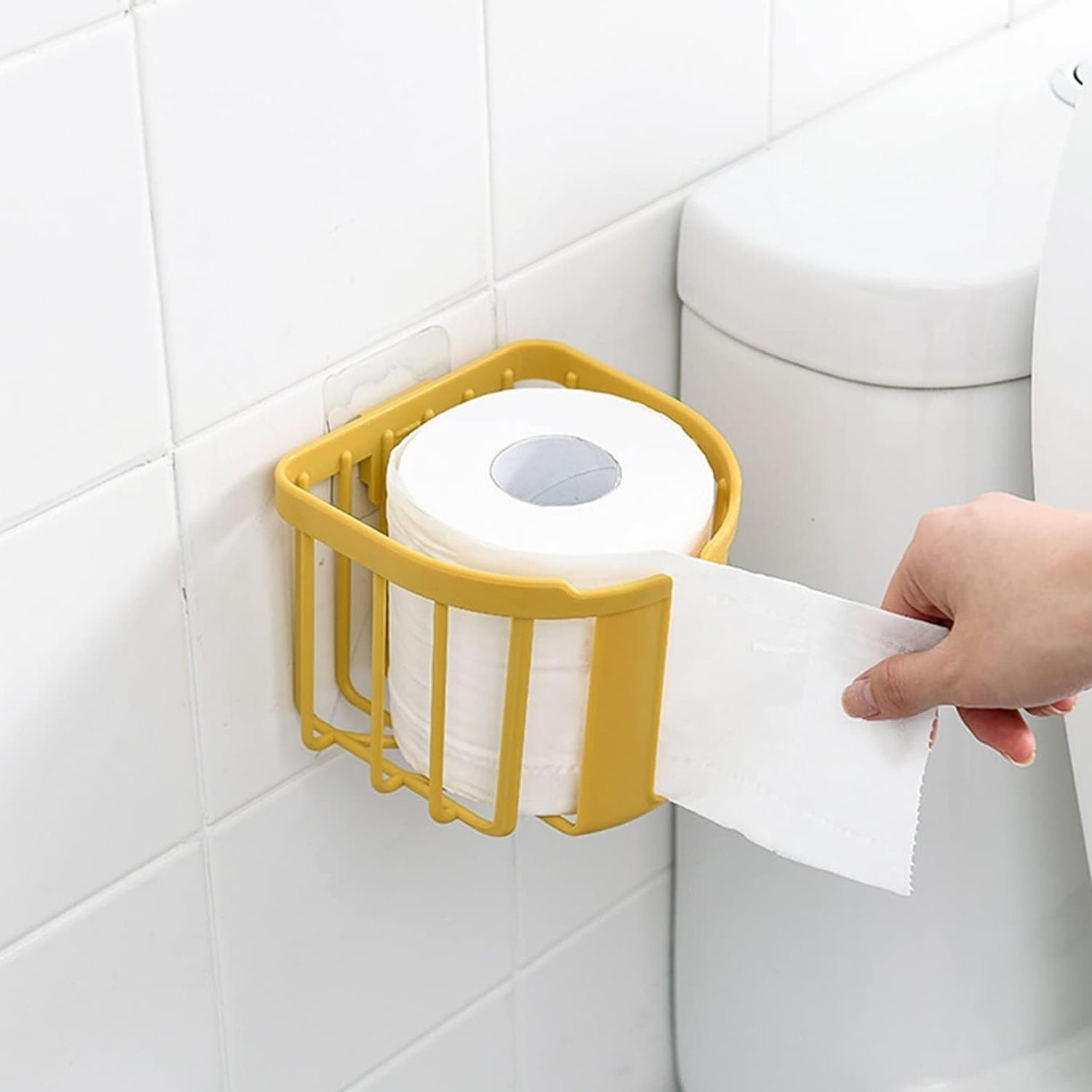 Toilet Paper Holder Bathroom, Tissue Roll Wall Mounted Plastic Bathroom Toilet P - 17881_plastic_toilet_paper_holder